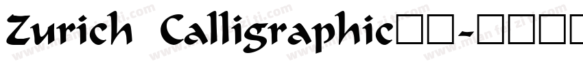 Zurich Calligraphic字体字体转换